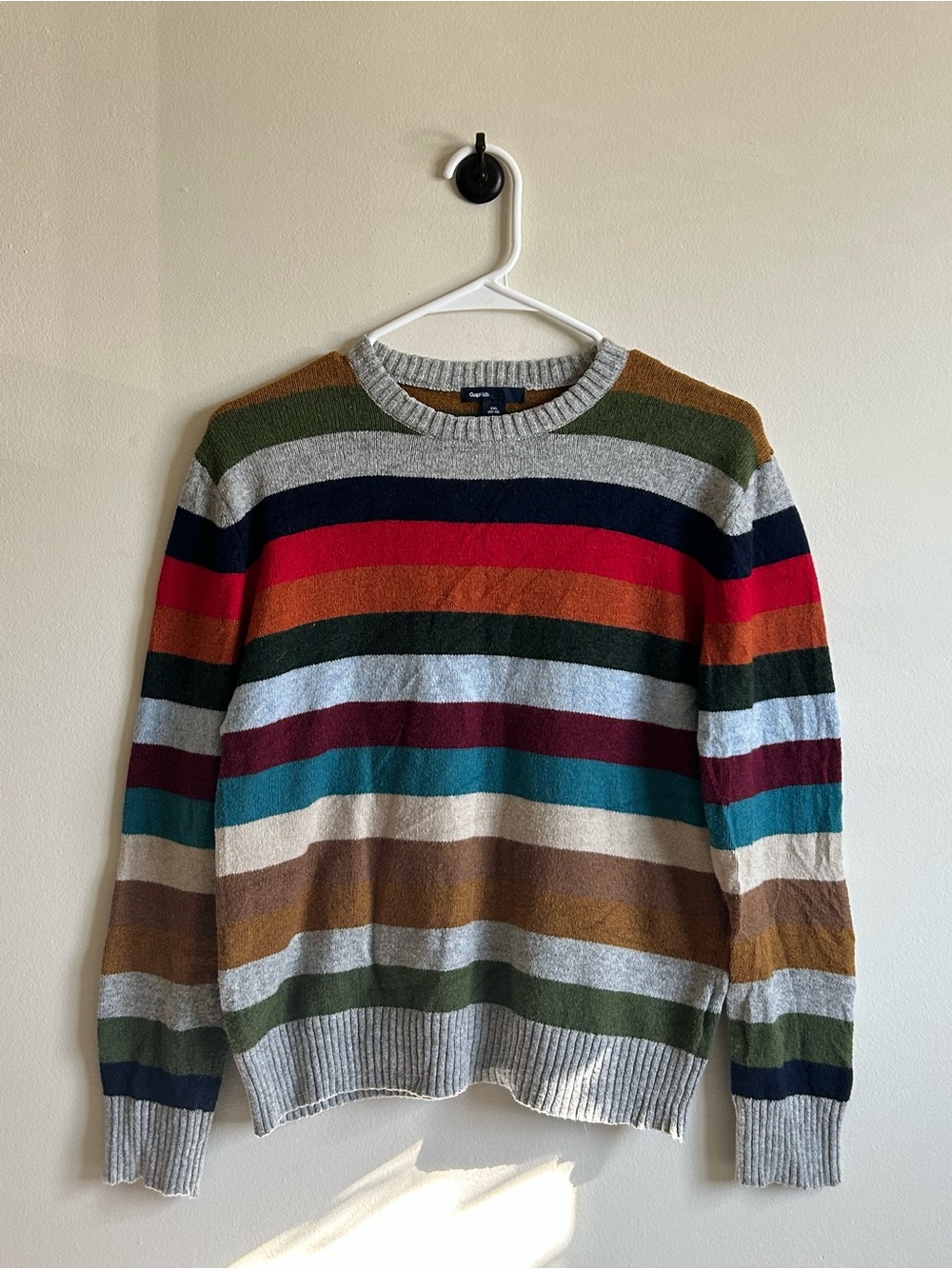 GAP Kids Multi-Stripe Crewneck Sweater Multicolour